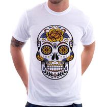 Camiseta Caveira Mexicana - Foca na Moda