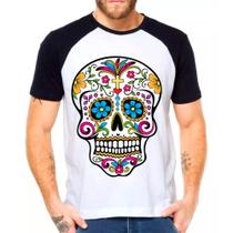 Camiseta caveira mexicana masculina02