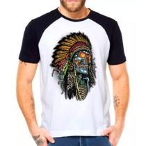 Camiseta Caveira Mexicana Skull Masculina