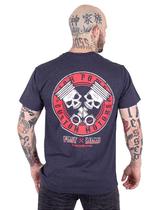 Camiseta Caveira Piston Skull Marinho Indigo.