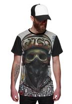 Camiseta Caveira Rapper Skull Color Bandana
