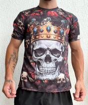 Camiseta Caveira Rock Estampada Tamanho:M Camiseta Caveira Rock Estampada Tamanho:M