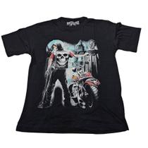 Camiseta Caveira Skull Moto Blusa Adulto Unissex Mr386 Camiseta Caveira Skull Moto Blusa Adulto Unissex Mr386