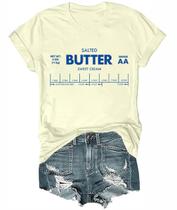 Camiseta CFQGY Butter Lovers' Funny Graphic Camiseta unissex