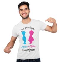 Camiseta Chá de Bebê Revelação Papai Ansioso Branca - Del France