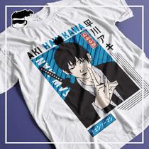 Camiseta Chainsaw Man Aki Unissex Camisa Anime
