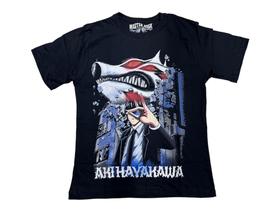 Camiseta Chainsaw Man Kon Aki Hayakawa Blusa Adulto Anime Unissex Mr1326 BM