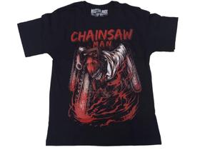 Camiseta Chainsaw man Preta Denji Anime Shonen Seinen MR1314 RCH Camiseta Chainsaw man Preta Denji Anime Shonen Seinen MR1314 RCH