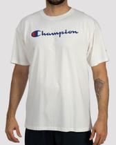 Camiseta Champion ATH Classic Script - Off White