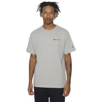 Camiseta Champion Ath Mini Script Logo Ink Concrete Cinza Camiseta Champion Ath Mini Script Logo Ink Concrete Cinza