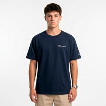 Camiseta Champion Ath Mini Script Logo Ink Navy Blue Cor:AzulTamanho:GG