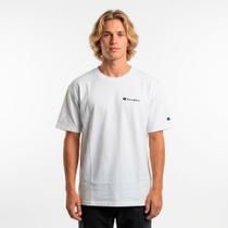 Camiseta Champion Ath Mini Script Logo Ink Off White Cor:BrancoTamanho:GG Camiseta Champion Ath Mini Script Logo Ink Off White Cor:BrancoTamanho:GG