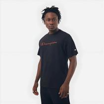 Camiseta Champion Cganouib Nc Heritage Script Weave Black - Estilo Streetwear Camiseta Champion Cganouib Nc Heritage Script Weave Black - Estilo Streetwear