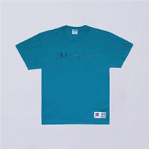 Camiseta Champion Logo Embroidery Script Blue