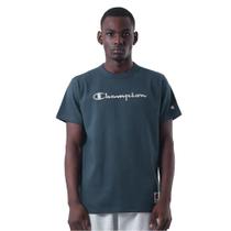 Camiseta Champion Malhão Heritage Script Rust Azul