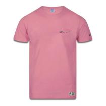 Camiseta Champion Manga Curta Malhão Mc Mini Logo Rosa