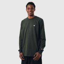 Camiseta champion manga longa logo bordado t3244b y06145 Camiseta champion manga longa logo bordado t3244b y06145