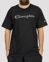 Camiseta Champion Script Logo Contour - Black
