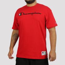 Camiseta Champion Script Patch - Vermelha