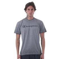 Camiseta Champion Stone Script Cinza Masculino Camiseta Champion Stone Script Cinza Masculino