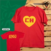 Camiseta Chapolin Colorado Sigam-me os Bons Frente e Costas