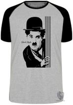 Camiseta Charles Chaplin Blusa Plus Size extra grande adulto ou infantil Camiseta Charles Chaplin Blusa Plus Size extra grande adulto ou infantil