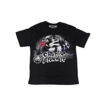Camiseta Charlie Brown Jr Blusa Preta Banda de rock rap Mr230 RC
