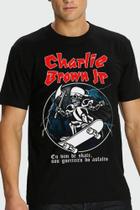 Camiseta Charlie Brown Jr Preta Guerreito do Asfalto Sk8 Skate OF0159 RCH