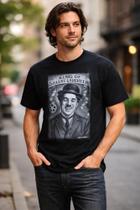 Camiseta Charlie Chaplin Blusa Cineasta Filme Adulto Unissex HCD742 Camiseta Charlie Chaplin Blusa Cineasta Filme Adulto Unissex HCD742