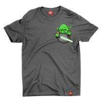 Camiseta Chemical Chest Yoda - Mescla chumbo
