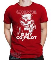 Camiseta Chewbacca Star Wars Millennium Falcon Han Solo Rubi