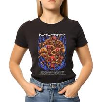 Camiseta Chopper One Piece Baby Look Feminina Algodão Camiseta Chopper One Piece Baby Look Feminina Algodão