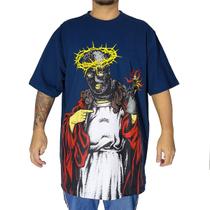 Camiseta Chronic Big Blessed Marginal Marinho 4156 Cor:MarinhoTamanho:G1 Camiseta Chronic Big Blessed Marginal Marinho 4156 Cor:MarinhoTamanho:G1