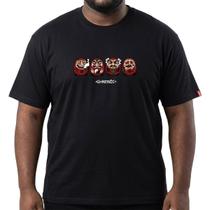 Camiseta Chronic Big Daruma Chapado Preto 4405 Cor:PretoTamanho:G3 Camiseta Chronic Big Daruma Chapado Preto 4405 Cor:PretoTamanho:G3