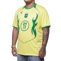 Camiseta Chronic Big Plus Size Time Brasil Copa 083 Amarelo Cor:AmareloTamanho:G2 Camiseta Chronic Big Plus Size Time Brasil Copa 083 Amarelo Cor:AmareloTamanho:G2
