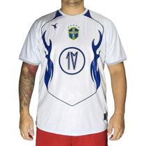 Camiseta Chronic Big Plus Size Time Brasil Copa 086 Branco Cor:BrancoTamanho:G2 Camiseta Chronic Big Plus Size Time Brasil Copa 086 Branco Cor:BrancoTamanho:G2