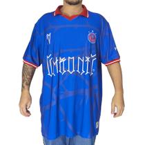 Camiseta Chronic Big Time Guadalupe Arabesco 048 Azul Cor:AzulTamanho:G1