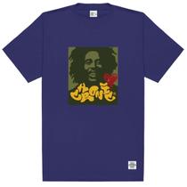 Camiseta Chronic Bob Marley Reggae Azul 4132