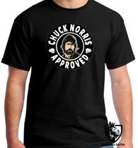 Camiseta chuck norris approved Blusa criança infantil juvenil adulto camisa todos tamanhos