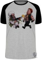 Camiseta Chuck Norris vs Bin Laden Blusa Plus Size extra grande adulto ou infantil Camiseta Chuck Norris vs Bin Laden Blusa Plus Size extra grande adulto ou infantil