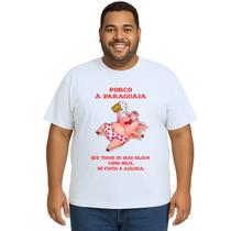 Camiseta Churrasco Porco A Paraguaia Estampa Personalizada Camiseta Churrasco Porco A Paraguaia Estampa Personalizada
