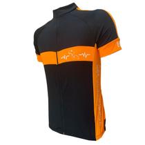 Camiseta ciclismo da modas em dry fit manga curta faixa peito masculino