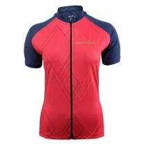 Camiseta Ciclista Feminina Elite Bike 135003 Marinho/Pink