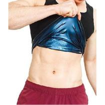 Camiseta Cinta Masculina Efeito Sauna Suor Emagrece Peso M/G/GG