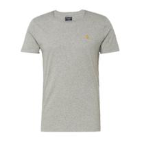 Camiseta Cinza Abercrombie Clássica Bordado Amarelo