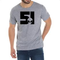 Camiseta Cinza Area 51 Logo ET Camiseta Cinza Area 51 Logo ET