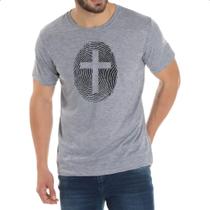 Camiseta Cinza Digital Cruz Catolica