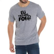 Camiseta Cinza Eu treino fofo