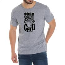 Camiseta Cinza Foco Forca Cafe