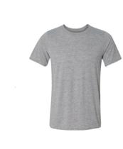 Camiseta cinza mescla em poliviscose. Tam. GG Camiseta cinza mescla em poliviscose. Tam. GG